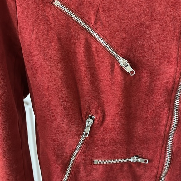 Red suede jacket - Picture 3 of 4